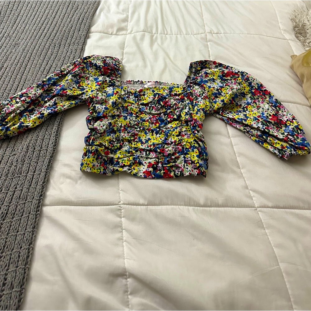 Cropped A-line Boutique top